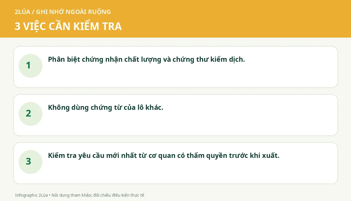 Ba điểm cần kiểm tra khi kiểm dịch thực vật xuất khẩu