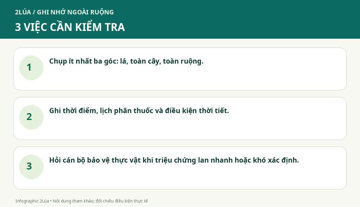 Ba điểm cần kiểm tra khi lá lúa đốm nâu nguyên nhân