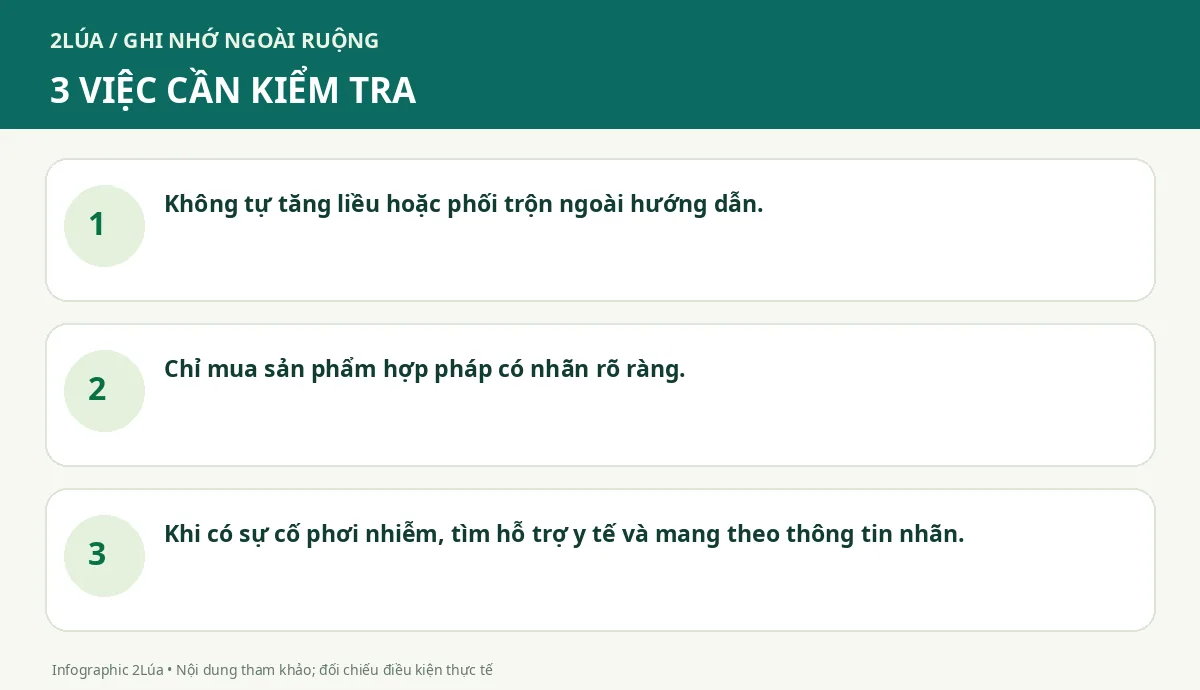 Ba điểm cần kiểm tra khi sử dụng thuốc bảo vệ thực vật an toàn