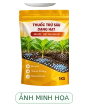 Ảnh minh họa AI, không phải bao bì sản phẩm được xác minh Ảnh minh họa loại VIBAM 5GR (1kg) - Chống sâu hại thân cây lúa, ngô - Ít độc cho cá, ong