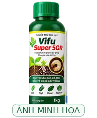 Ảnh minh họa AI, không phải bao bì sản phẩm được xác minh Ảnh minh họa loại Thuốc đặc trị sùng đất, sâu đục thân VIFU - SUPER 5GR - Gói 1kg